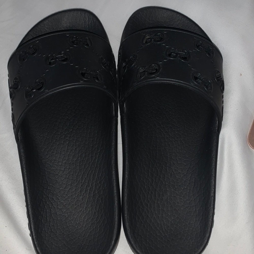 Black Gucci Slides